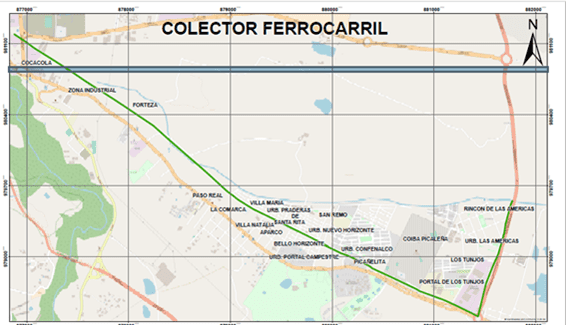 Colector Ferrocarril una contribución al drenaje de la ciudad