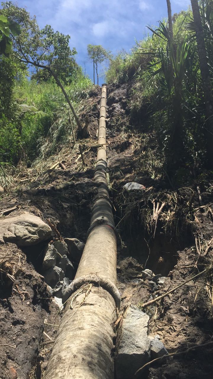 Se desarrollan Pruebas Hidrostáticas, en el sistema de acueducto de Bocatoma Cay