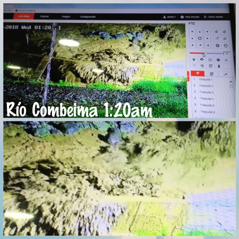 A la 1am se suspendió la captación de Combeima