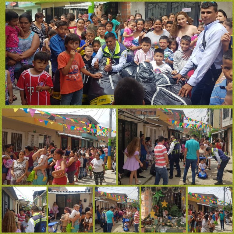 Desde la mañana de éste 24 de diciembre los detalles llegaron a los niños y niñas de los barrios Nazareth 1 y 2 de la comuna 7,