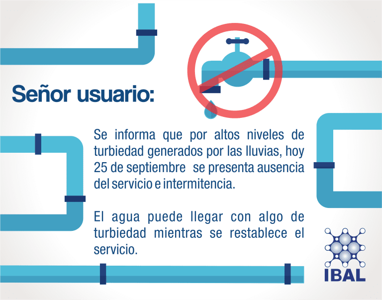 IBAL trabaja en restablecer el suministro de agua en Ibagué