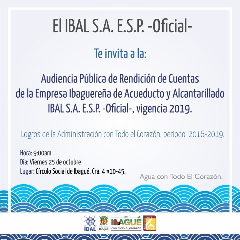 Invitación Especial. “Audiencia Pública de Rendición de Cuentas”