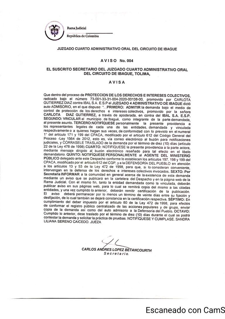Aviso Carlota Diaz Gutiérrez