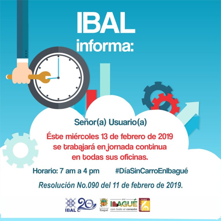 Horario especial en el #DíaSinCarro en el IBAL