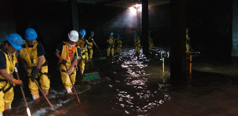 Se avanza en el lavado y desinfección del Tanque Piedra Pintada