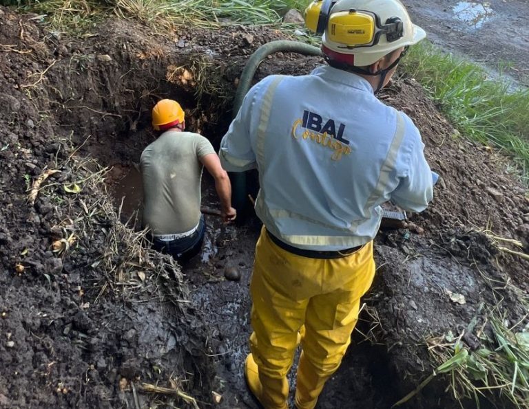 IBAL arregló daño que afectaba suministro de agua en Cañaveral y El Vergel